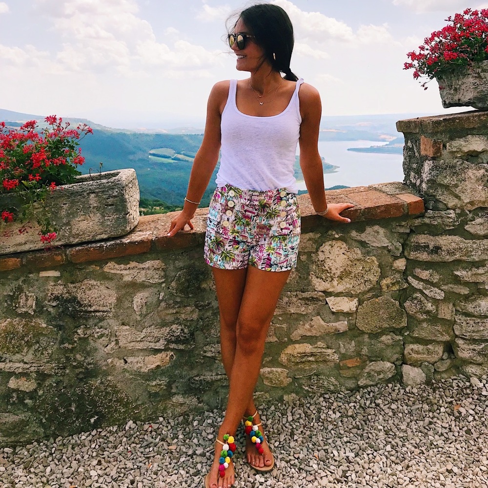 J.Crew Pattern Linen Shorts - Picture 4 of 4